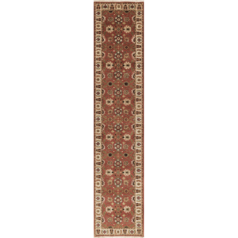 Mahal Hand Knotted Wool Area Rug, Runner 2'7" x 12'
