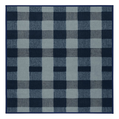 Tapis botanique brun lavable à la machine