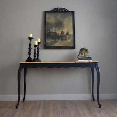 French Retro Solid Wood Console Table