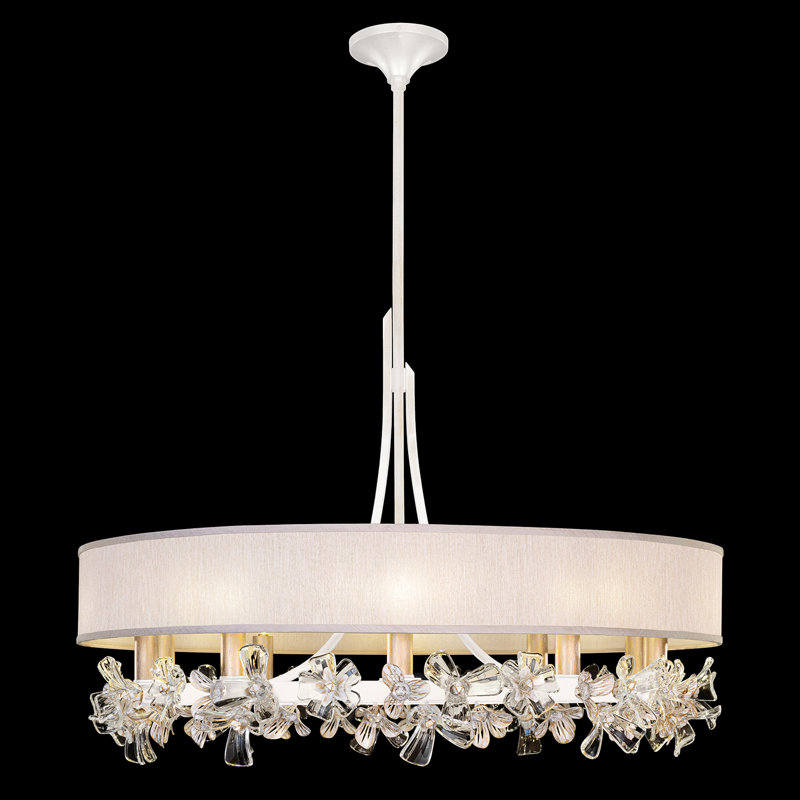 Azu 10 - Light Chandelier, White, Beige