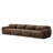 149'' Soft And Fluffy Plush Fabric,Boneless Sofa,32D High Density Sponge Ergonomic Design,Full-Compression Vacuum Packaging,Free Combination Buckle Connection For Bedroom,Study,Home Theater-810599792