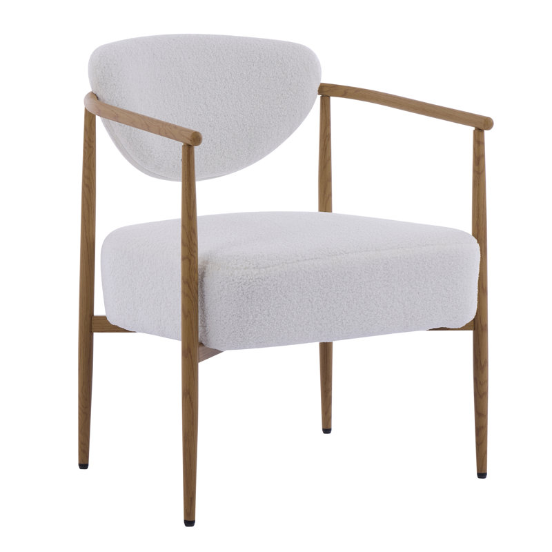 teddy velvet dining room chair, Milk White
