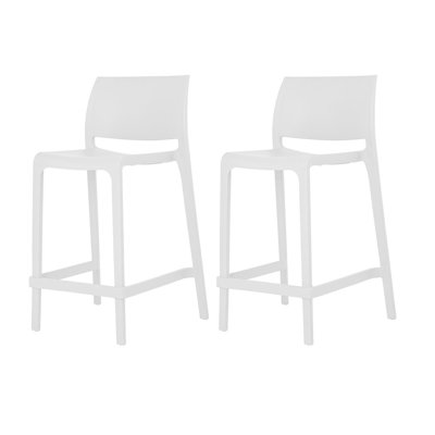 Sensilla Stackable Low Back Counter Stool
