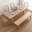 Burlywood Rectangular Solid Wood Dining Table-1897195510