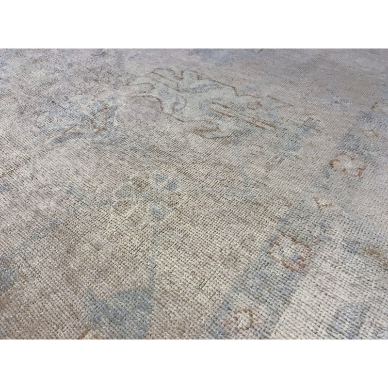 Tapis ivoire et chameau noué à la main de haute qualité