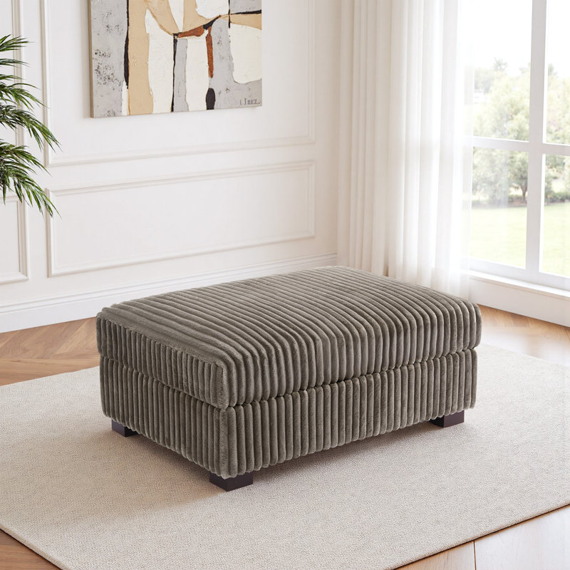 41.75cm Wide Rectangle No Ottoman, Light Brown