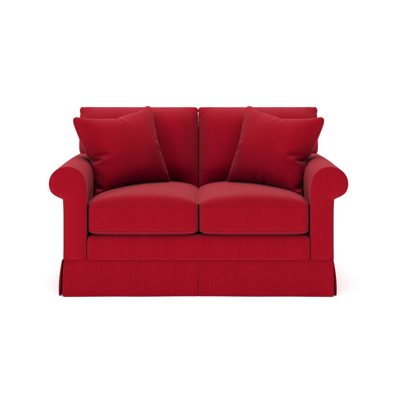 Friedman Upholstered Loveseat, Bayou Flame