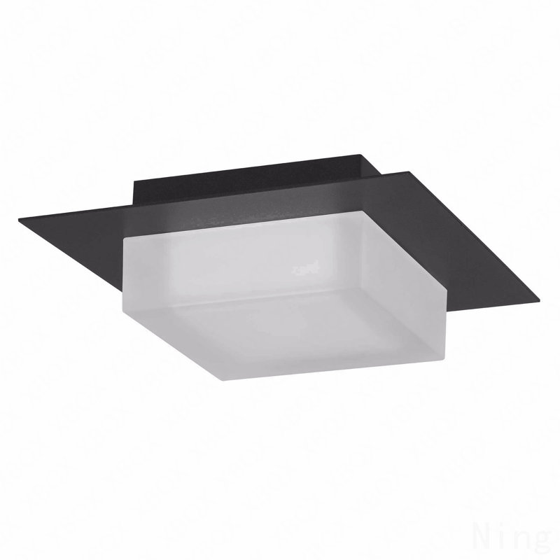 Plafonnier encastré à DEL 8 po, Noir