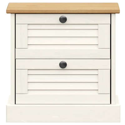 Hull Bedside Cabinet VIGO 42x35x42 cm Solid Wood Pine