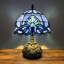 Lampe de table en verre coloré de style baroque lavande Simoniff Tiffany H 14 po x l 10 po-1681814616