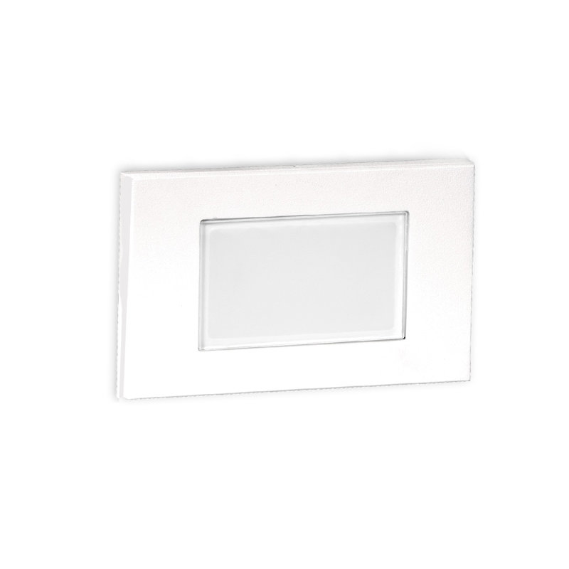 Lumière encastrée 1 lumière del diffusée, Ambre, Blanc