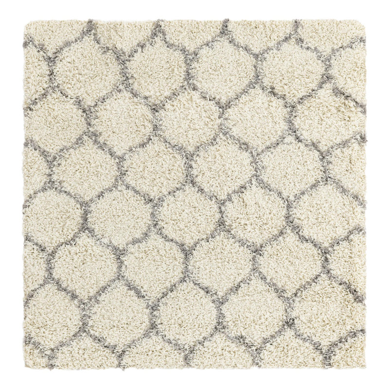 Geometric Indoor Rug, Square 4'
