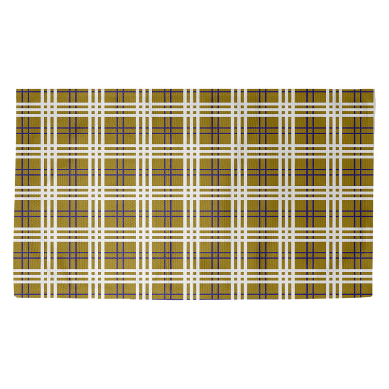 Plaid Indoor Rug, Rectangle 5' x 7'