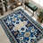 Soft Pile Printed Rug with Intricate Eastern-Inspired Floral Design Ideal for Adding Unique Charm to Your Living Room or Dining Area-1888459172