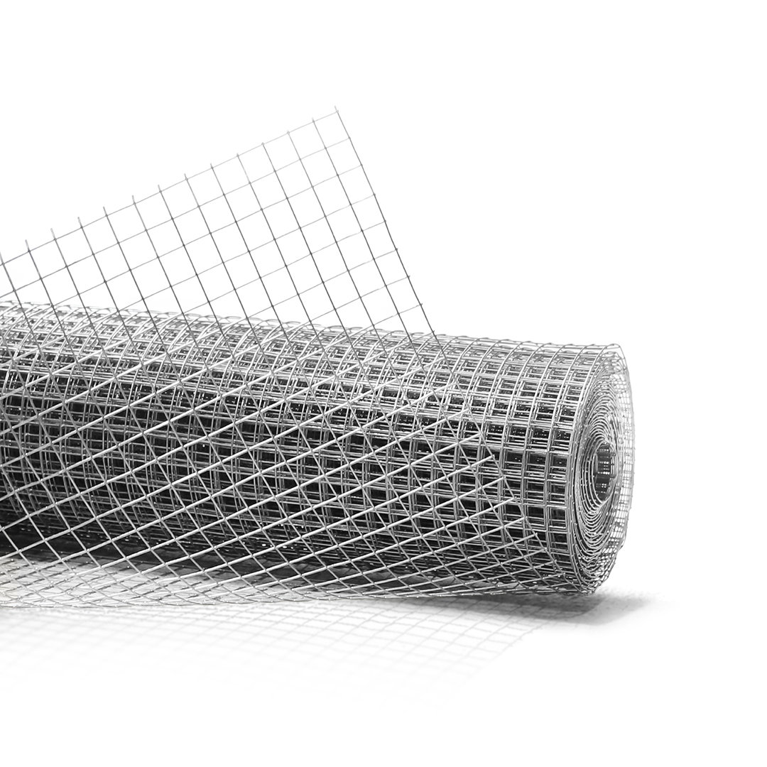 19 Gauge Hot-Dipped Galvanized Hardware Cloth with Mesh Size 1/2" x 1/2" for Chicken Coop/Run/Cage/Pen/Vegetables Garden and Home Improvement Project Fencer Wire 