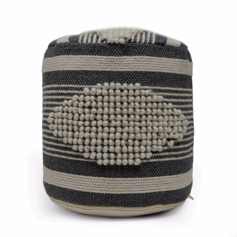 Repose-pieds cylindrique en tissu, repose-pieds