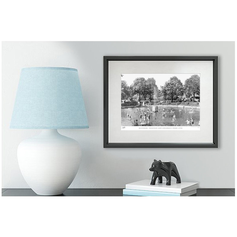 Belvedere, Fountain And Children's Pond C1950 by Francis Frith - Single Picture Frame Print, 60cm H x 80cm W x 2.3cm D