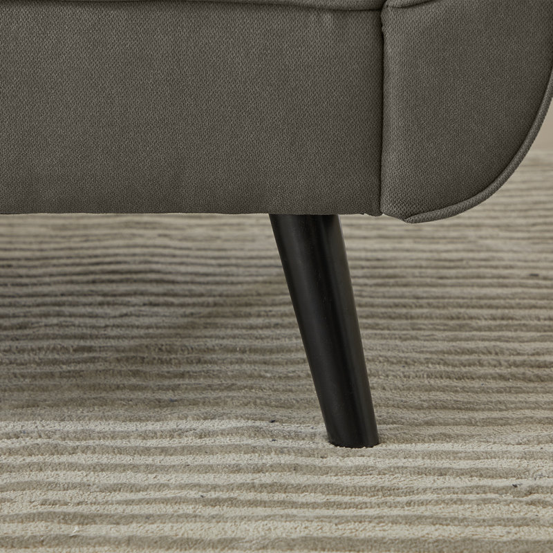3 Seater Linen Blend Sofa, Dark Grey