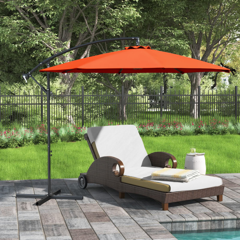 Parasol de plage 120 po Linnett, Orange