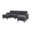 Canapé modulaire rembourré Cordory avec 2 repose-pieds Cordory-1560099846