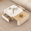 Table basse légère rétractable de style crème légère