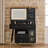 Philip Retractable Makeup Vanity with LED Mirror, Cabinet, Charging Ports & Stool-115330407