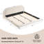 Lit plateforme tapissier courbé 89 po-1960470084