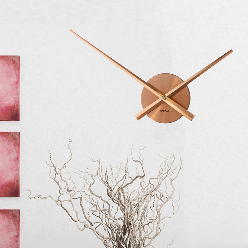 Horloge murale 3,9 po Marcelina, Cuivre