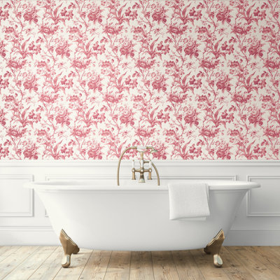 French Country 8.23m x 68cm Matte Finish Wallpaper Roll