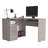 L-Shaped Desk, Keyboard Tray, Two Drawers, One Open Shelf (Desk)-975355656