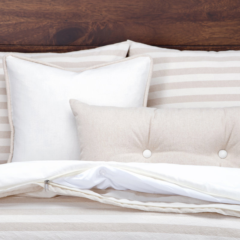 Farmhouse Farmhouse / Country Duvet Cover, Full, Barley