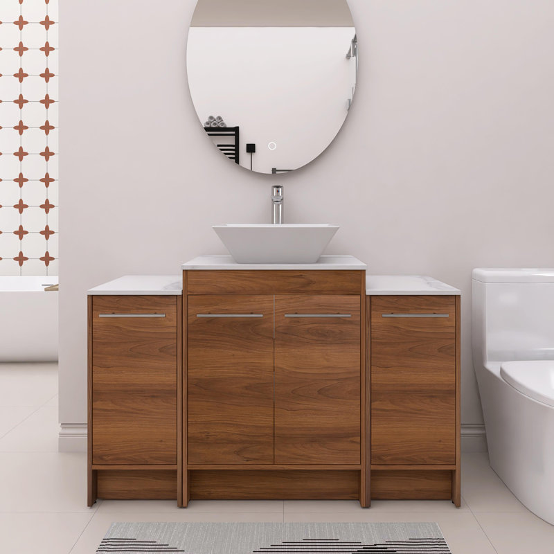 Ensemble de meuble-lavabo simple 47,24 Madeleina avec plateau