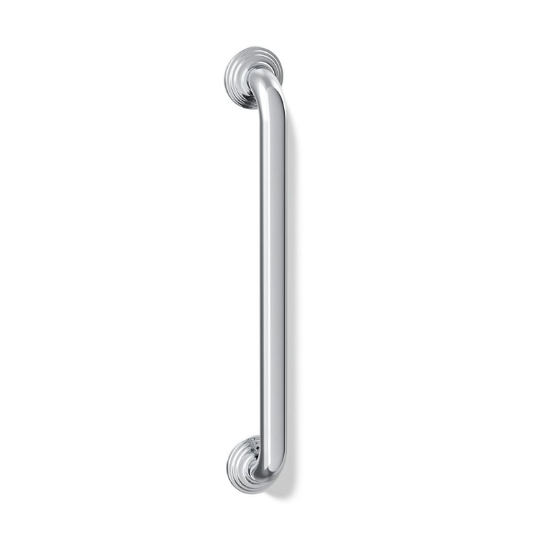 Traditional Grab Bar, Polished Stainless, 18"W