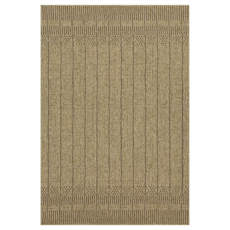 Earth GC_NTL1009 Jute/ Indoor/Outdoor Area Rug, Rectangle 7'10" x 10'3"