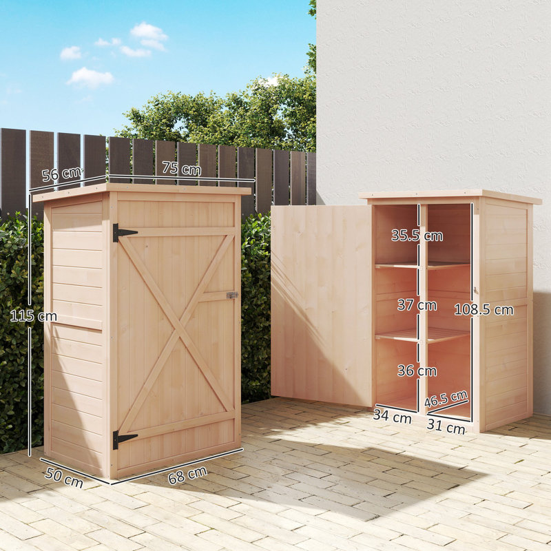 Renelsa 6 L Storage Box, Wood