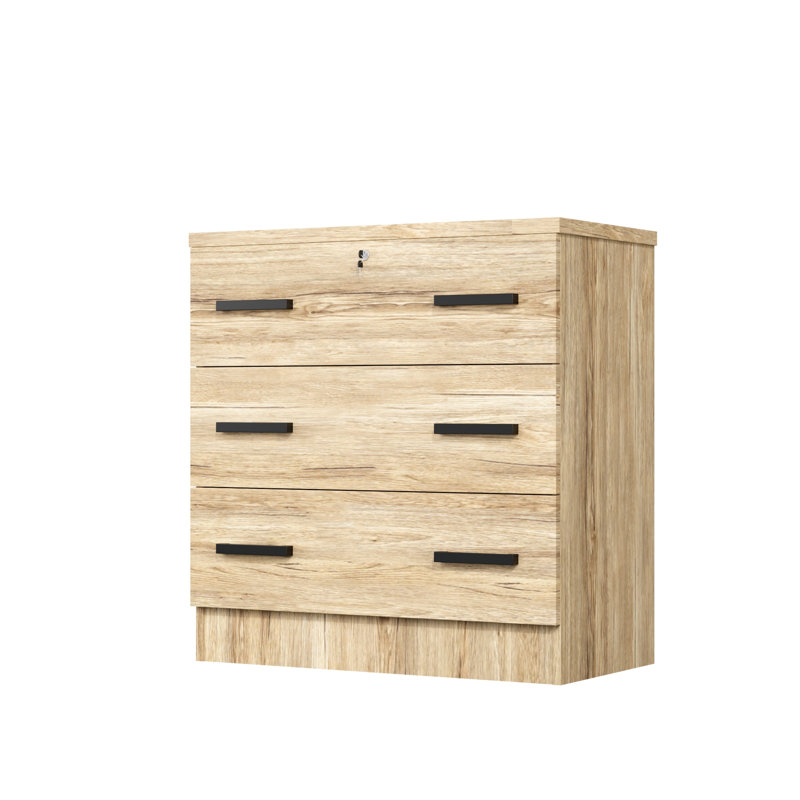 Commode 3 tiroirs, Naturel