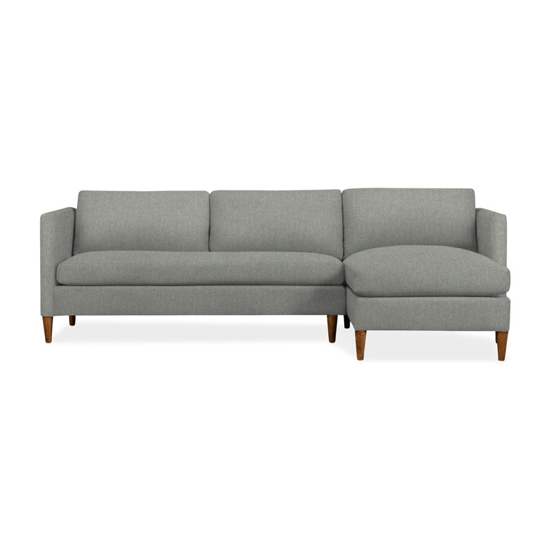 Clifford 2-Piece Sectional with Sinuous Springs and Feather Blend Cushions, Right Hand Facing