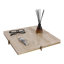 Contemporary Travetine Tray Accent pour table basse et table de salle à manger - Centre de table décoratif
