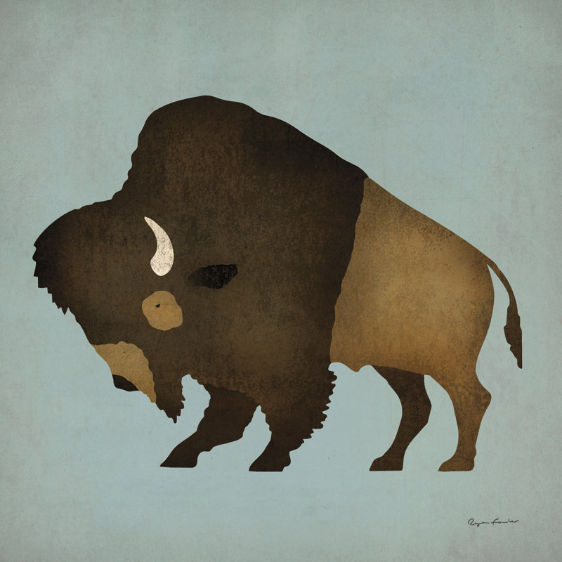 Buffalo Bison I, H 20 po x l 20 po