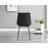 Eubanks High Gloss Double Pillar Dining Table Set with 4 Luxury Velvet Upholstered Dining Chairs