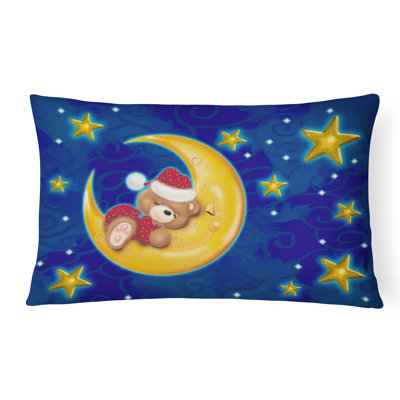  Coussin décoratif intérieur / extérieur Bear Sleeping in the Moon and Stars
