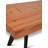 Solid Wood Top Metal Base Dining Table