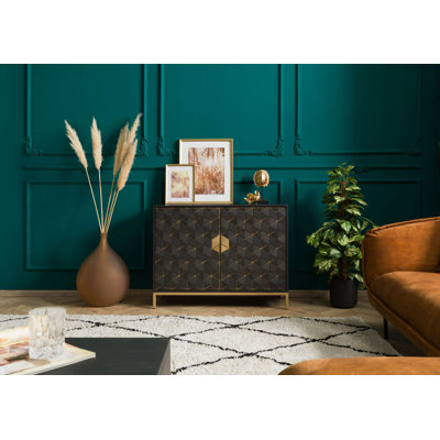DIAMOND 98cm Solid Wood Sideboard