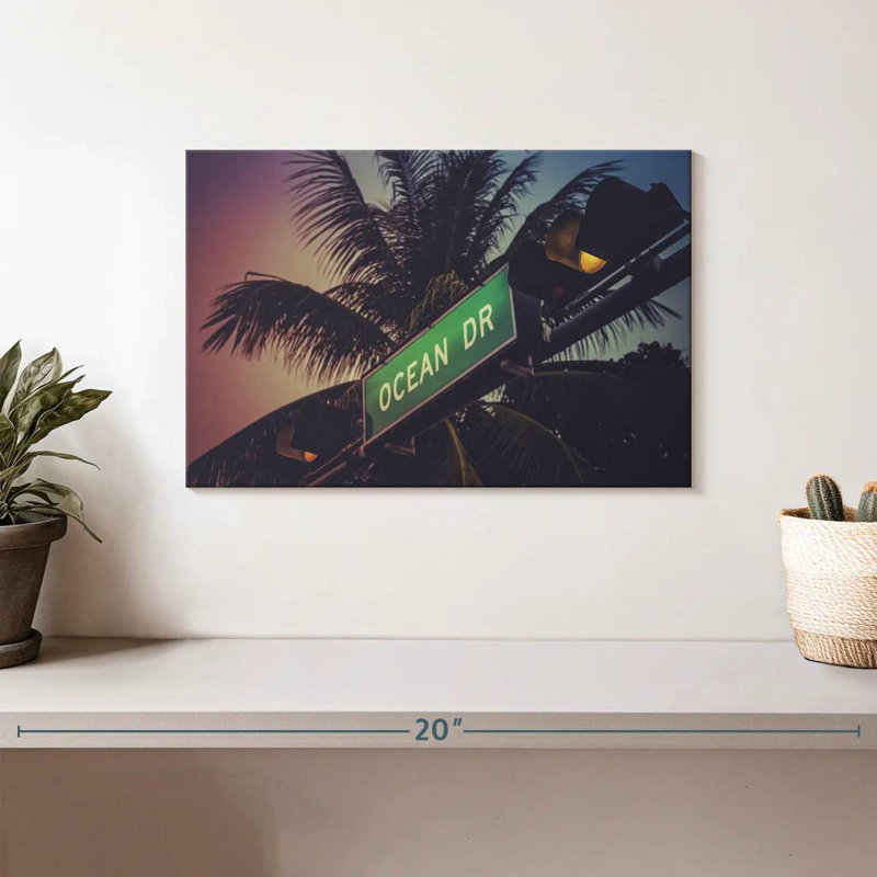 Ravi Miami Ocean Drive, 8" H x 12" W