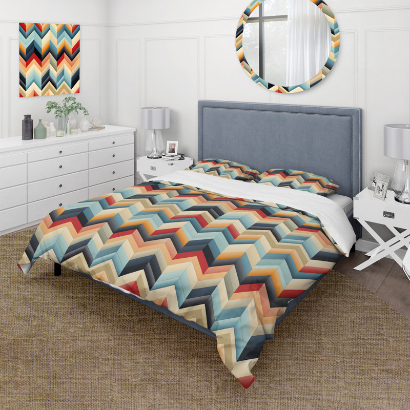 Ensemble de housse de couette Futurist, Housse de couette pour très grand lit et 2 très