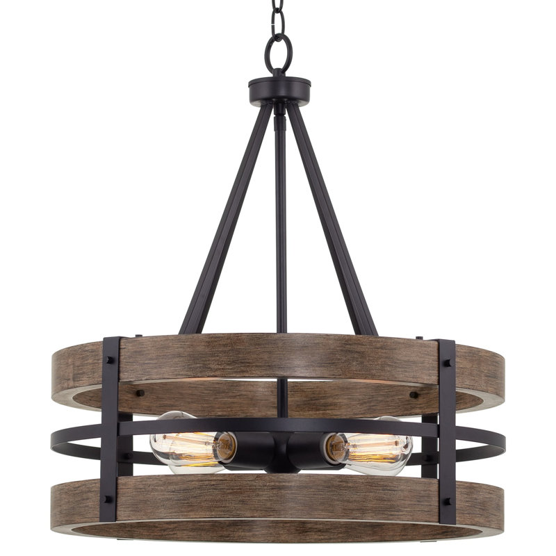 Altrincham 4 - Light Dimmable Drum Chandelier
