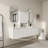 White Double Sink Vanity Set