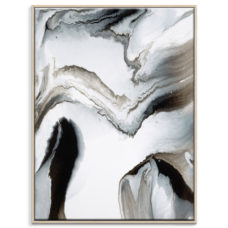Flow 14 by Chalie MacRae - Painting on Canvas, 102cm H x 76cm W, Timber