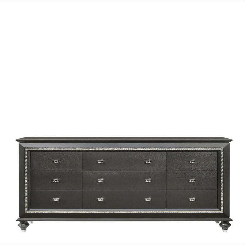 Commode Kaitlyn, Gris argenté