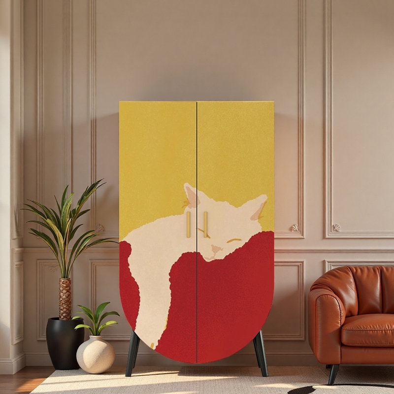 Garde-robe française pour chambre à coucher de style crème